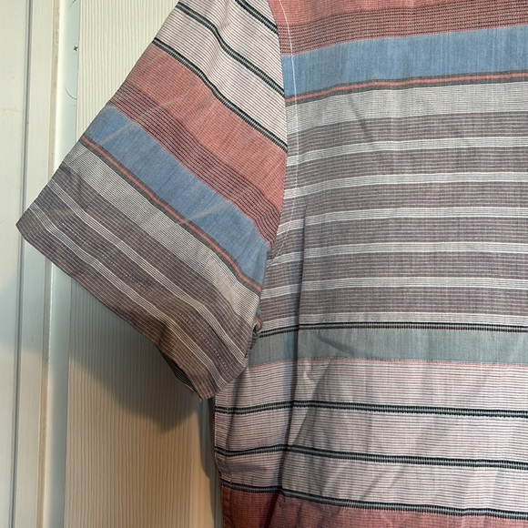Original Penguin men’s striped short sleeve button down shirt size large - Picture 4 of 8